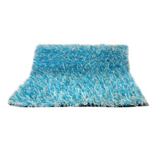 Hellblauer Kunstrasen