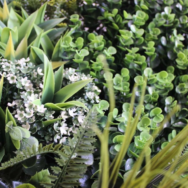 Dettaglio del giardino verticale artificiale Colore Primavera