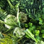 Jardín Vertical Artificial Floral en detalle