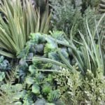 Jardín vertical artificial White Winter detalle