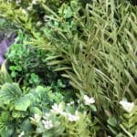 Jardín vertical artificial Málaga 100x50cm detalles