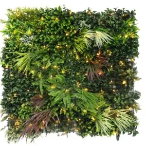 Vertikaler Garten „Frühlingsfarben“ mit Beleuchtung, 100 x 100 cm