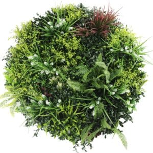 Runder Vertikalgarten Vollmond mit Rahmen 75 cm