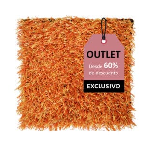 Orangefarbener Kunstrasen