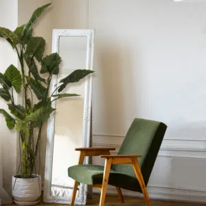 Decoración planta artificial alocasia