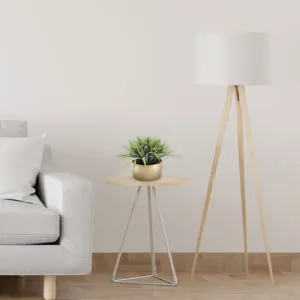 Decoração com arbusto de grama artificial