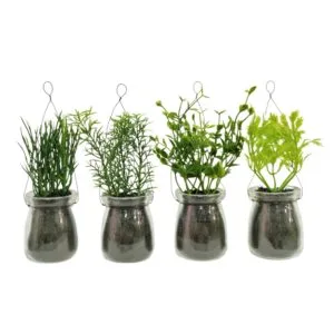 Pack de 4 mini hierbas artificiales