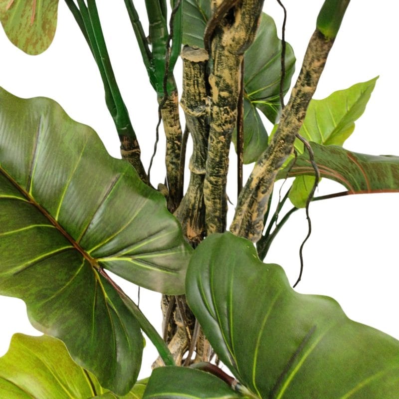 Hojas planta artificial alocasia