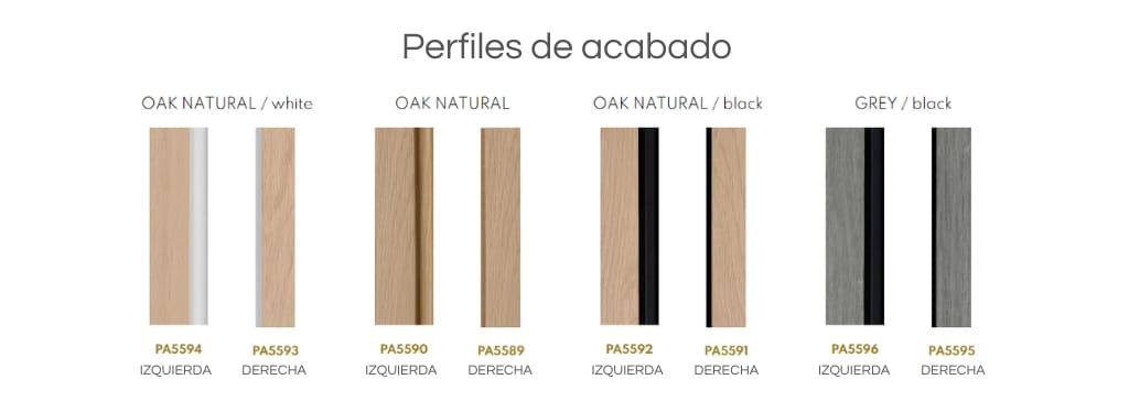 Perfiles acabado Martel