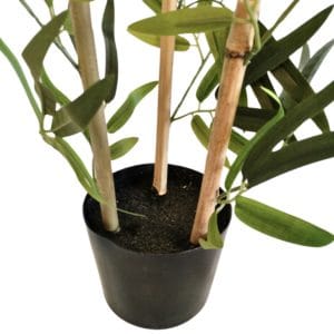 Mini-Kunstblumentopf aus Bambus