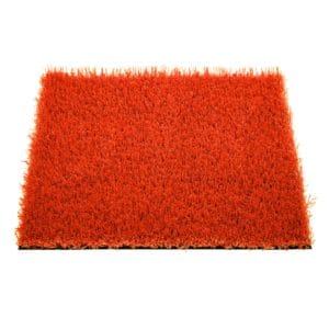 Antistatische orange künstliche Gras