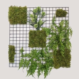 Ejemplo de decoración con malla decorativa de acero galvanizado